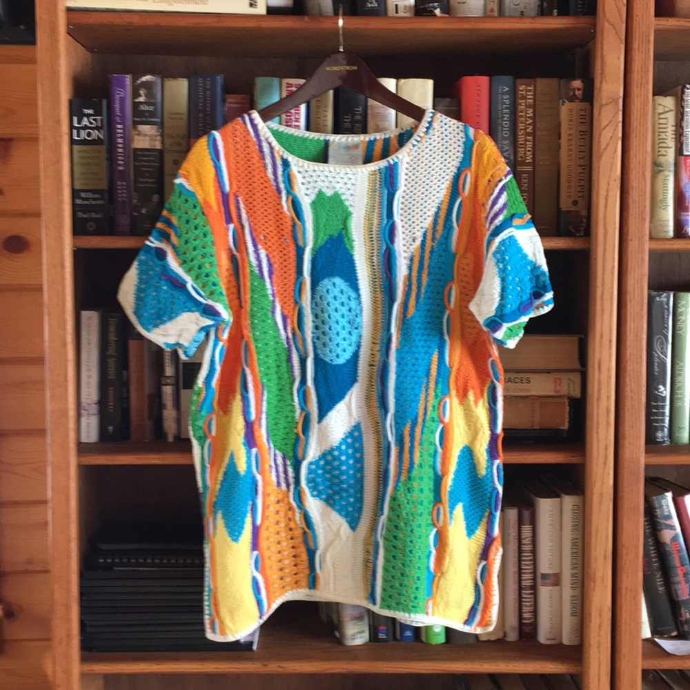 VINTAGE COOGI SHORT SLEEVE SWEATER